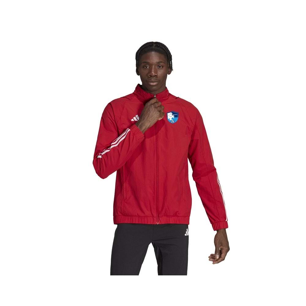 Adidas Tiro23 C Pre Jk Erkek Futbol Antrenman Ceketi HI3054 Kırmızı